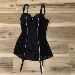 Lovehoney Black Corset Lingerie Dress Women’s Large